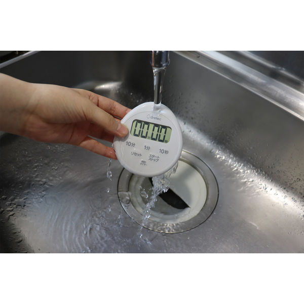 アスクル】 ドリテック 時計付防水タイマー 白 T-565WT 3個 キッチンタイマー 通販 - ASKUL（公式）