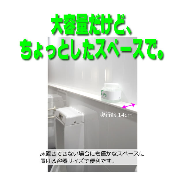 エステー 消臭力 サニティー 業務用消臭剤 大型タイプ トイレ用 ホワイトフローラル 本体1.7kg