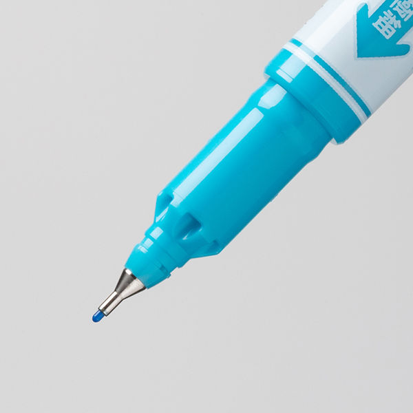 紙用マッキー 細字/極細 詰め替えタイプ ライトブルー 水性ペン ゼブラ