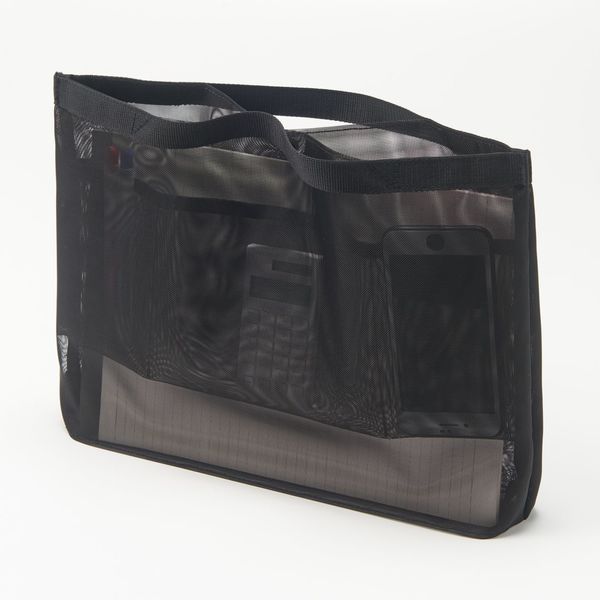 アスクル】無印良品 ナイロンメッシュバッグインバッグ A4サイズ用 黒 良品計画 通販 ASKUL（公式）