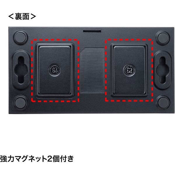 アスクル】サンワサプライ 磁石付きUSB2.0手動切替器（ハブ付き・4回路 