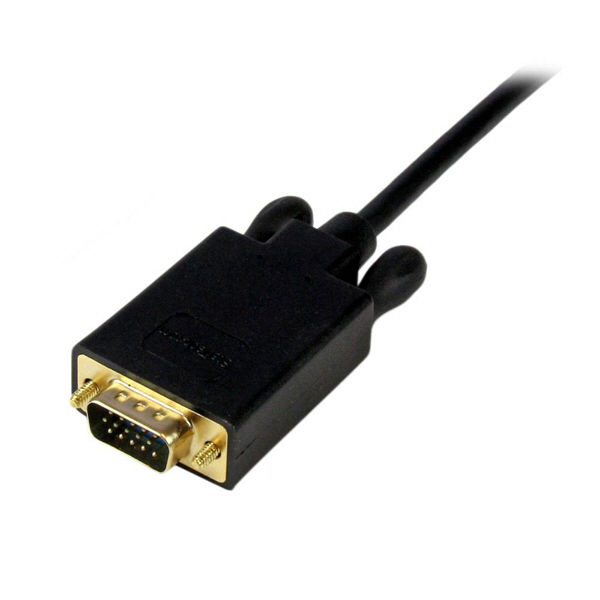 StarTech.com 91cm Mini DP-VGA変換アダプタ ブラック MDP2VGAMM3B（直送品）