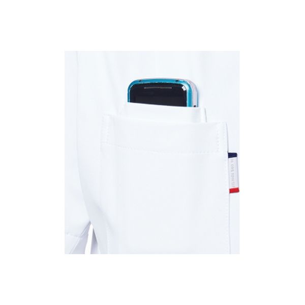 明石スクールユニフォームカンパニー ジャケット ホワイト×ネイビー 5L UQW1044（直送品）