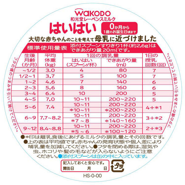 人気商品】 WAKODO 和光堂 レーベンスミルク はいはい 小缶 300g 1缶