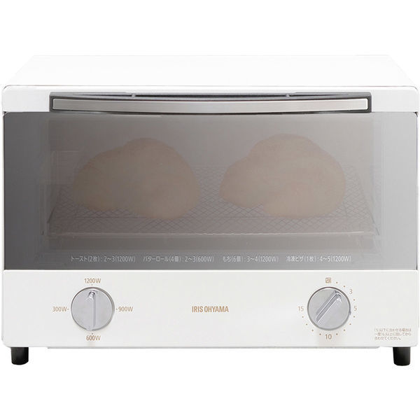 アイリスオーヤマ スチームオーブントースター 2枚焼き SOT-011-W（572889）（直送品）