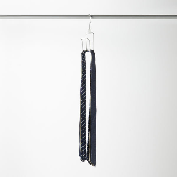 無印良品 アルミハンガー ネクタイ/スカーフ用 約幅7×高さ23.5×奥行5cm 良品計画