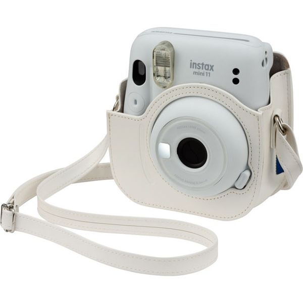 カメラ フィルムカメラ 富士フイルム チェキ instax mini11 アイスホワイト＋専用ケース INS MINI 11 WHITE+CASE 1セット（直送品）
