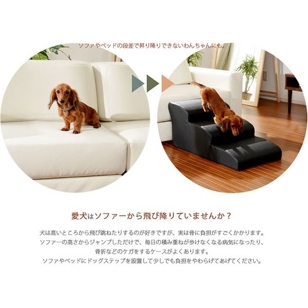 限定販売激安 【新品】セルタン ドックステップ　4段CML キャメル 犬用品