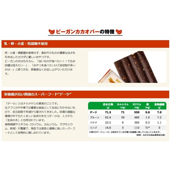 アスクル】UHA味覚糖 ビーガンカカオバー ラムレーズン 10個 通販 ASKUL（公式）