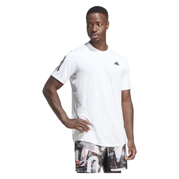 アスクル】adidas(アディダス) テニス 半袖シャツ M TENNIS CLUB 3ストライプス 半袖Tシャツ J/L ｗｈｉｔｅ  MLE72（直送品） 通販 ASKUL（公式）