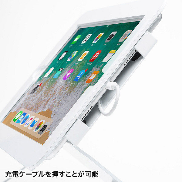 サンワサプライ:iPad タブレット用キャスター付きスタンド CR-LASTTAB16W メーカー直送品 スタンド 希少