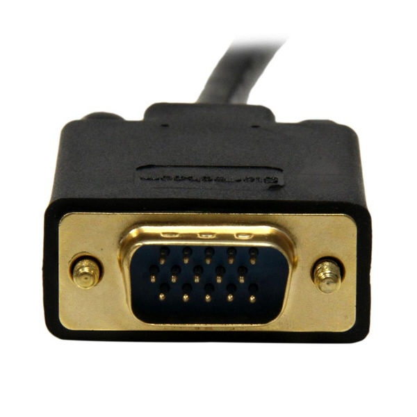 StarTech.com 91cm Mini DP-VGA変換アダプタ ブラック MDP2VGAMM3B（直送品）