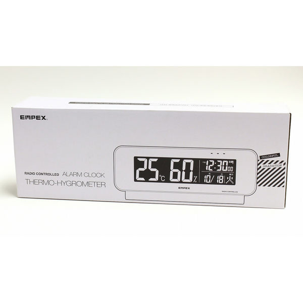 アスクル】電波時計付デジタル温湿度計 TD-8262 エンペックス気象計 