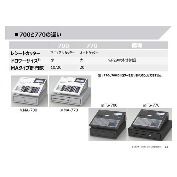 アスクル】東芝テック（TOSHIBA TEC） 東芝テック 電子レジスター FS-700-R（黒）10部門 FS-700-B-R 1個（直送品） 通販  ASKUL（公式）