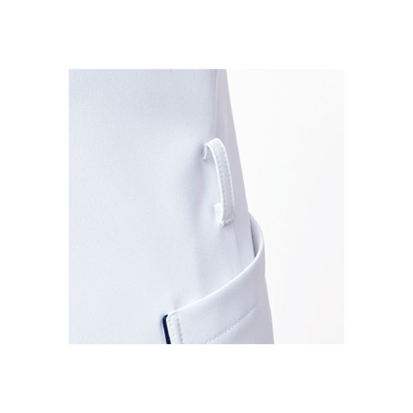 明石スクールユニフォームカンパニー ジャケット ホワイト×ネイビー EL UQW1044（直送品）