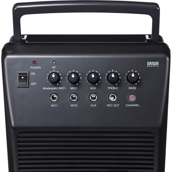 拡声器　ワイヤレスマイク　メガホン　スピーカーマイク　ハンドマイク型　400-SP055　サンワサプライ　1個（直送品）