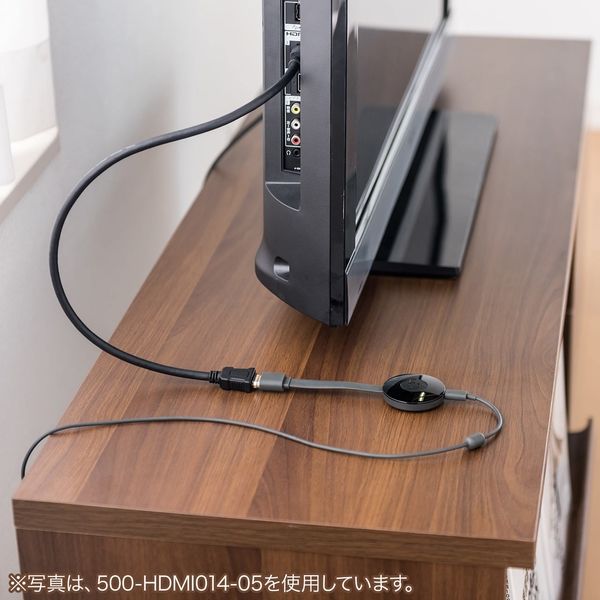 サンワダイレクト 抜けにくいHDMI延長ケーブル（20cm・4K/30Hz・3D・ARC対応・ラッチ内蔵） 500-HDMI014-02 1本（直送品）