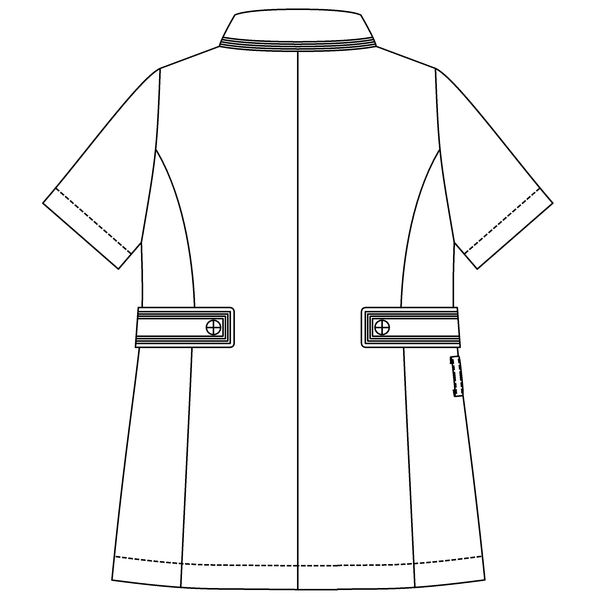 ジェラート ピケ&クラシコ 白衣 （レディス） ラインカラートップス