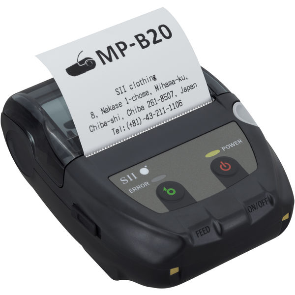 【アスクル】セイコーインスツル モバイルレシートプリンター MP-B20-B02JK1-74 1台 通販 - ASKUL（公式）
