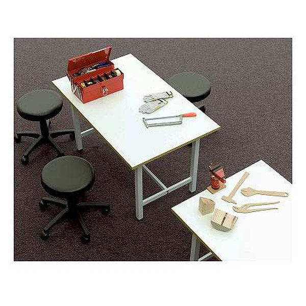 アール・エフ・ヤマカワ 作業台テーブル ホワイト 幅1500×奥行750×高さ