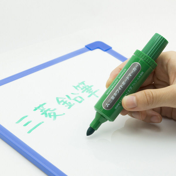 三菱鉛筆(uni) ホワイトボードマーカー 太字丸芯 緑 PWB7M
