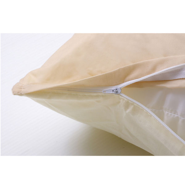 イケヒコ まくらカバー 洗える 『リバ枕カバー63』 ミドルベージュ/ライトベージュ 約43×63cm 1個（直送品）