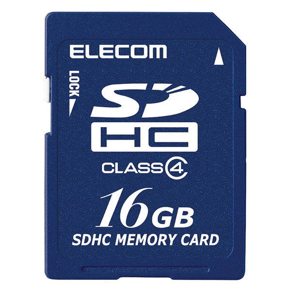 SD カード 16GB Class4 一眼レフ 写真 動画 MF-HCSD016GC4A エレコム 1