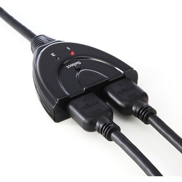 サンワダイレクト HDMIセレクター 切替器（2入力1出力・1入力2出力・PS4対応・電源不要） 400-SW017 1個（直送品）