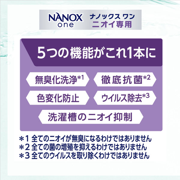 アスクル】トップスーパーナノックス（NANOX） ニオイ専用 洗濯洗剤