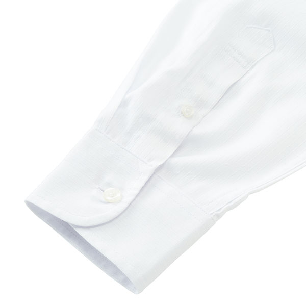 アスクル】【アウトレット】ワイシャツ 長袖 紳士ボタンダウンビジネスシャツ（白ストライプ）M LOST-001-M 1セット（2枚） AWJ ビジネス  通販 ASKUL（公式）