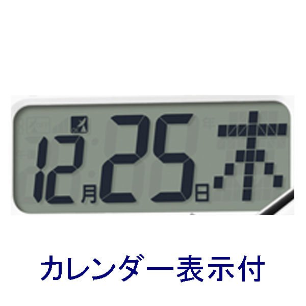 RHYTHM（リズム）シチズン インフォームナビＦ 掛け時計 [電波 ステップ カレンダー　温湿度] 直径275mm 4FY618-019  1個（直送品）