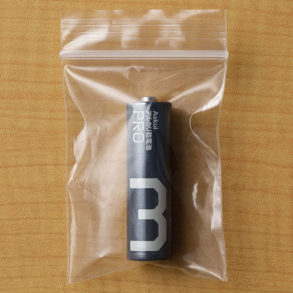 【アスクル】 アスクルオリジナル チャック袋（チャック付き袋） 0.04mm厚 B9 50×70mm 1箱（21000枚：300枚入×70袋