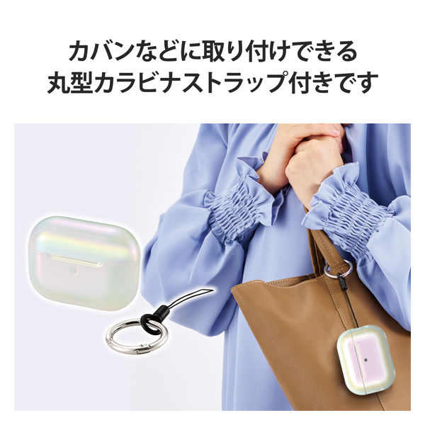 AirPods Pro ケース　AirPods カラナビ付　ワイヤレス充電