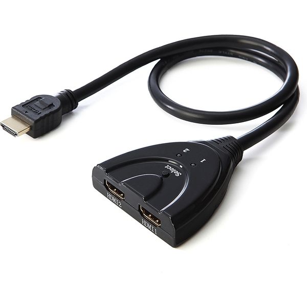 アスクル】サンワダイレクト HDMIセレクター 切替器（2入力1出力・1入力2出力・PS4対応・電源不要） 400-SW017 1個（直送品） 通販  ASKUL（公式）