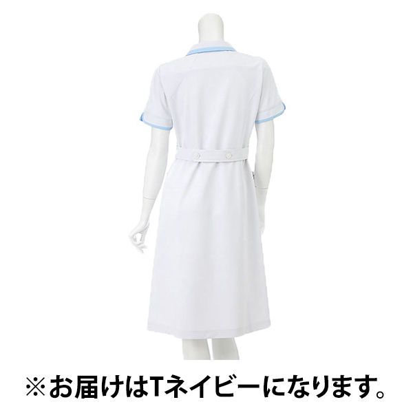 ナガイレーベン ワンピース ナースワンピース 医療白衣 半袖 Tネイビー M CD-2837（取寄品）
