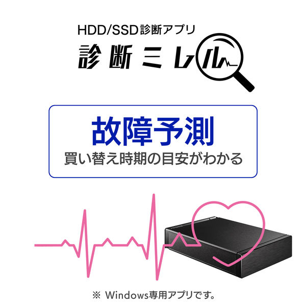 外付けHDD 8TB アイ・オー・データ機器 外付ハードディスク USB 対応