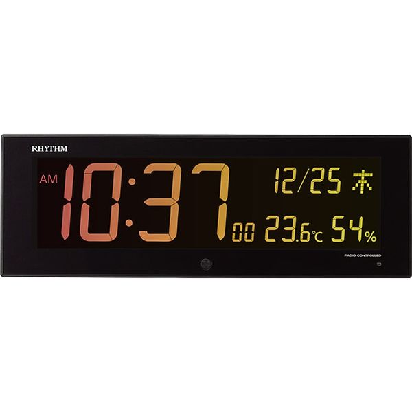 RHYTHM（リズム）イロリアＧ 置き掛け時計 [電波 温湿度 カレンダー 