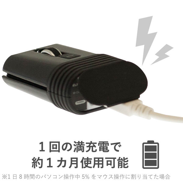 アスクル】ワイヤレスマウス 無線 Bluetooth 3ボタン IRマウス 静音 キャップクリップ ブラック M-FCC2BRSBK エレコム 1個  通販 ASKUL（公式）
