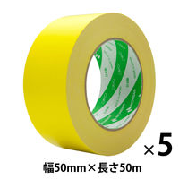 【ガムテープ】　ニュークラフトテープ No.305C　0.14mm厚　50mm×50m　黄　ニチバン　1セット（5巻入）