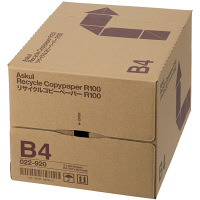 リサイクルコピーペーパーR100　B4　1箱（500枚入×5冊）　アスクル オリジナル
