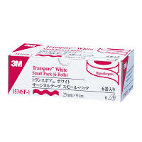 スリーエム ジャパン 3M トランスポア ホワイトサージカルテープ（医療用テープ） 25mm×9.1m 1534SP-1 1箱（6巻入）