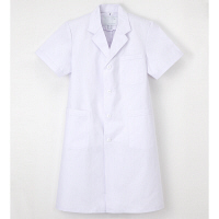 ナガイレーベン 男子シングル半袖診察衣 （ドクターコート） 医療白衣 ホワイト L EP-112（取寄品）