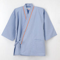 ナガイレーベン 患者衣 じんべい型 （検査着 検診衣） 男女兼用 ブルー M SG-1441（取寄品）