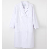 ナガイレーベン 女子診察衣（ダブル） KEX-5120  ホワイト M 女子ダブル診察衣 ドクターコート 医療白衣