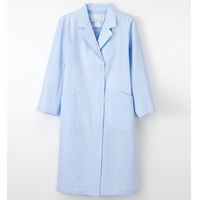 ナガイレーベン 女子診察衣（シングル） KEX-5130 ブルー M 女子シングル診察衣 ドクターコート 医療白衣
