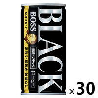 【缶コーヒー】サントリー BOSS（ボス） 無糖ブラック 185g 1箱（30缶入）