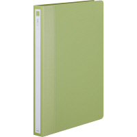アスクル リングファイル A4タテ 丸型2穴 背幅27mm グリーン 緑 60冊 オリジナル