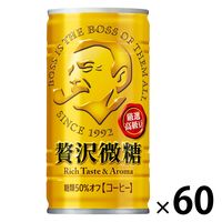 【缶コーヒー】サントリー BOSS（ボス） 贅沢微糖 185g 1セット（60缶）