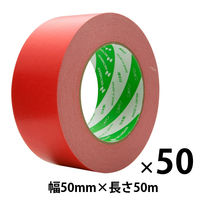 【ガムテープ】ニュークラフトテープ NO.305C 0.14mm厚 幅50mm×長さ50m 赤 ニチバン 1箱（50巻入）