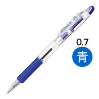 油性ボールペン ジムノック 0.7mm 青 10本 KRB-100 ゼブラ